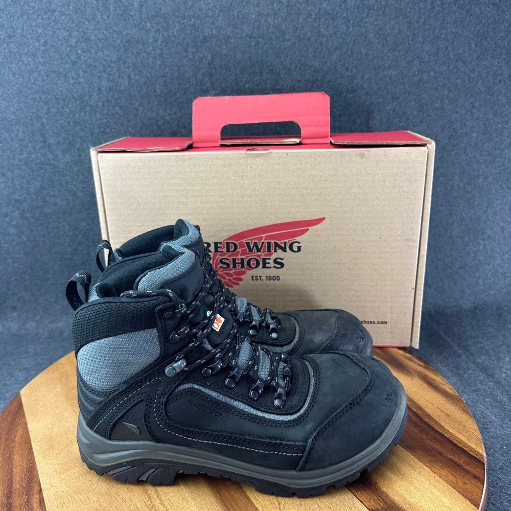 Red Wing Tradeswomen 6 Inch 3542 Womens 7.5 D Black Waterproof Safety Toe Boots